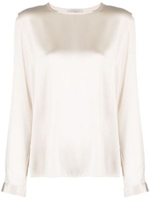 Сатенена блуза Antonelli бяло