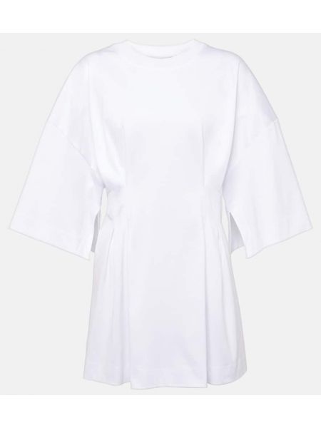 T-shirt di cotone in jersey Max Mara bianco