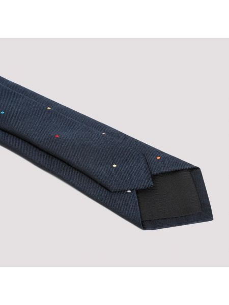 Corbata de seda con lunares Ps By Paul Smith azul