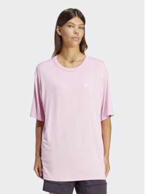 T-shirt large Adidas rose
