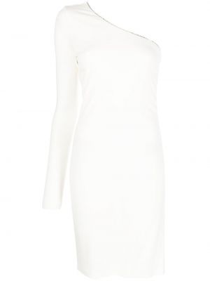 Коктейлна рокля Just Cavalli бяло