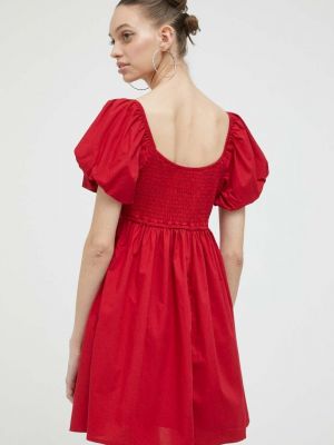 Mini šaty Hollister Co. červené