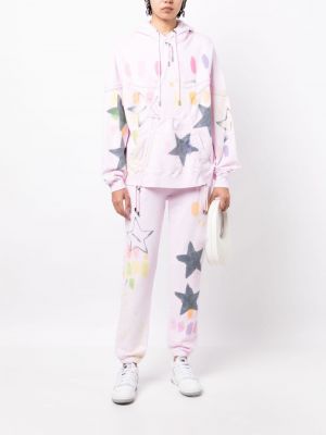 Stern hoodie aus baumwoll mit print Collina Strada pink