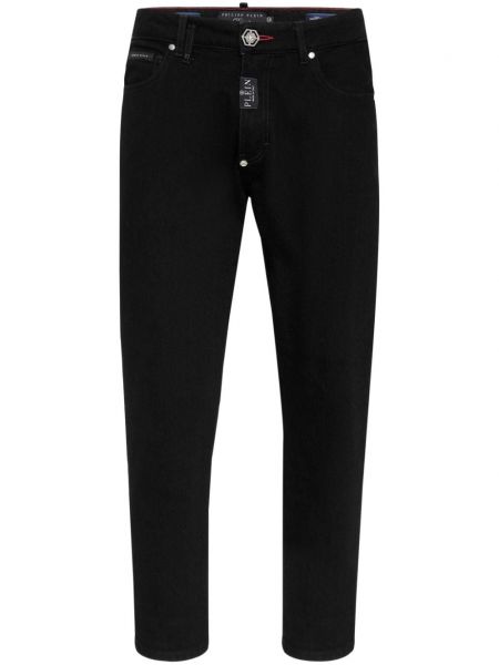 Low waist jeans mit normaler passform Philipp Plein schwarz