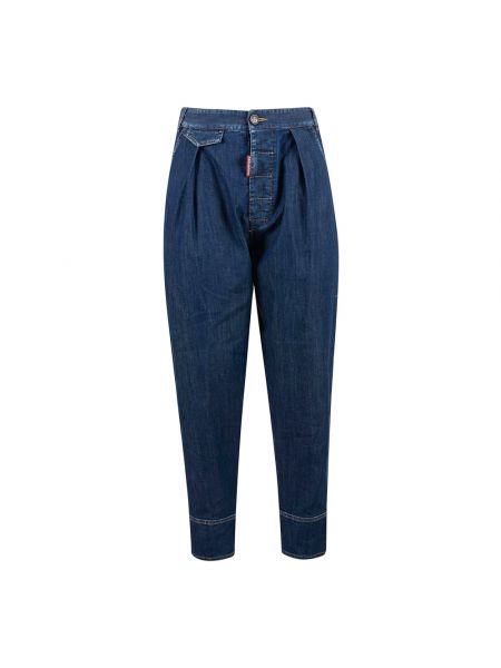 Jeansy relaxed fit Dsquared2 niebieskie