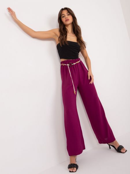 Pantaloni Fashionhunters violet