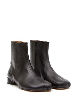 Leder ankle boots mit stickerei Mm6 Maison Margiela schwarz