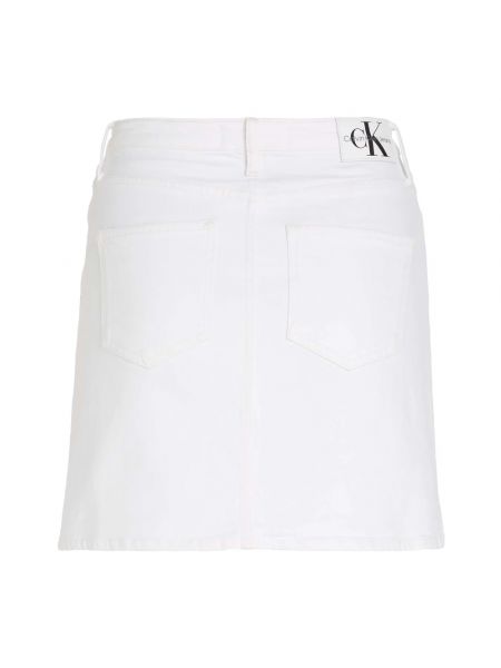 Falda vaquera Calvin Klein Jeans blanco