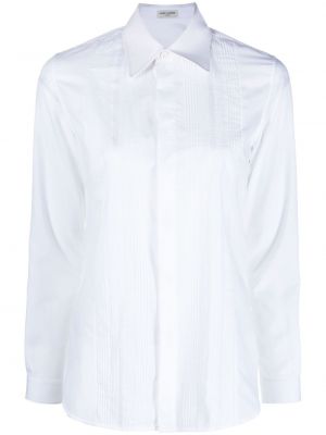 Chemise avec manches longues Saint Laurent blanc