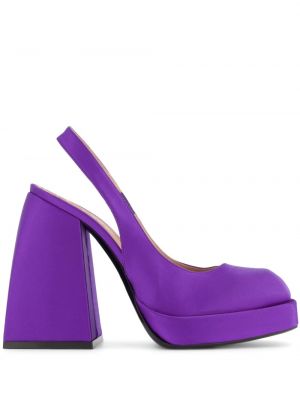 Pantofi cu toc cu toc slingback Nodaleto violet