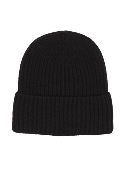 Шерстяная кепка Wool & Co черная