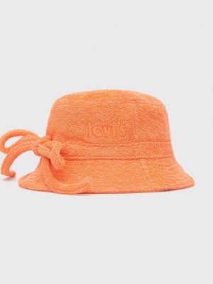 Памучна шапка с козирки Levi's® оранжево