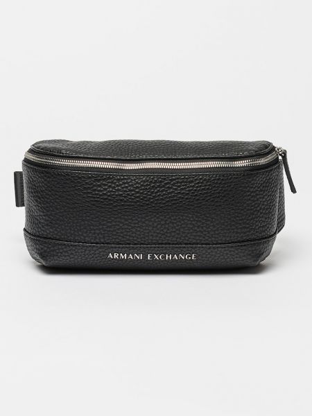 Поясная сумка из искусственной кожи Armani Exchange черная