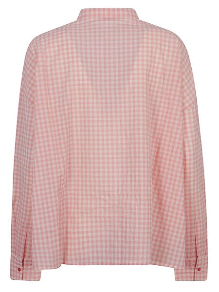 Camicia di cotone con stampa Apuntob rosa