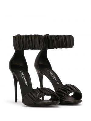 Nahast sandaalid Dolce & Gabbana must