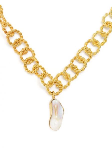 Ogrlica sa perlicama Liya zlatna