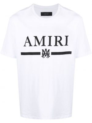 Тениска с принт Amiri бяло