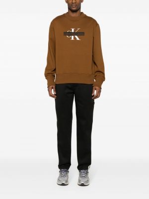 Sweatshirt mit print mit rundem ausschnitt Calvin Klein Jeans