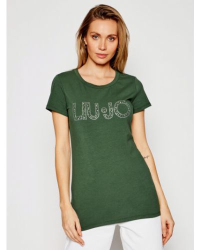 Priliehavé tričko Liu Jo Beachwear zelená