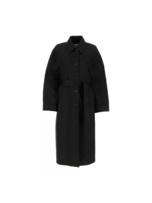 Płaszcz jednorzędowy bawełniany klasyczny Low Classic czarny