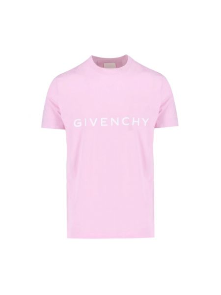 Koszulka z nadrukiem Givenchy różowa
