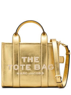 Borsa shopper di pelle Marc Jacobs oro