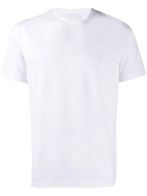 Camiseta con bordado Prada blanco
