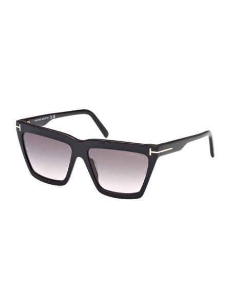 Okulary przeciwsłoneczne w geometryczne wzory Tom Ford czarne