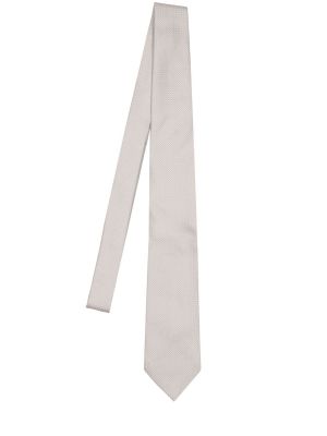 Corbata de seda Tom Ford plateado