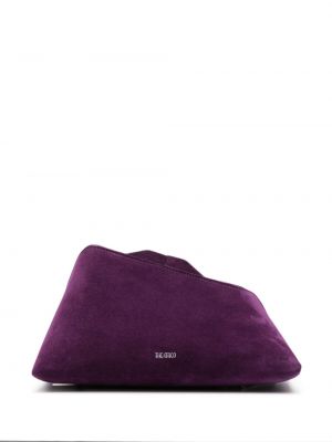 Zamšādas clutch somiņa The Attico violets