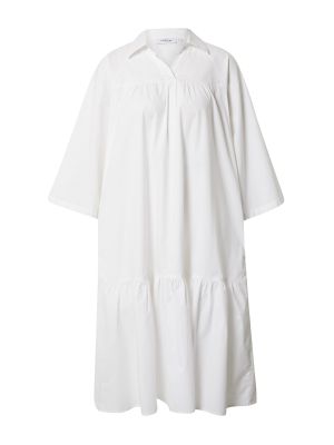 Priliehavé košeľové šaty Moss Copenhagen biela