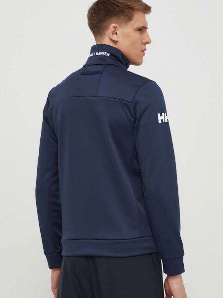 Спортивный однотонный флисовый свитер Helly Hansen синий