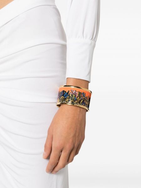 Geblümt armband mit print Moschino orange