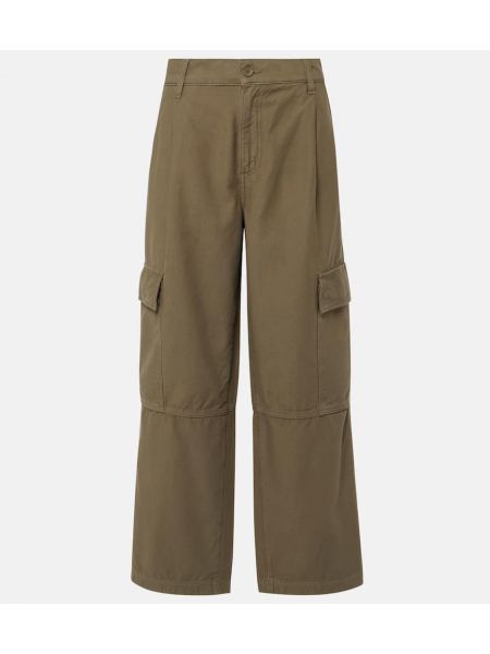 Pantaloni cargo di cotone Agolde verde