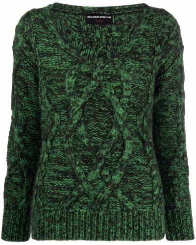 Jersey con escote v de tela jersey Ermanno Scervino verde