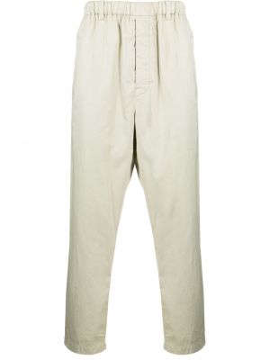 Pantalon droit en coton Lemaire gris