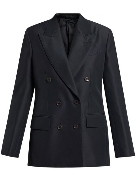 Dobbeltradet blazer Tom Ford sort