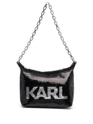 Чанта за ръка с пайети Karl Lagerfeld