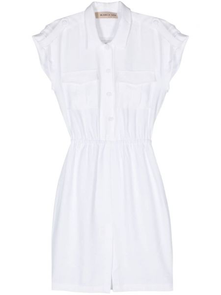 Φόρεμα σε στυλ πουκάμισο Blanca Vita λευκό