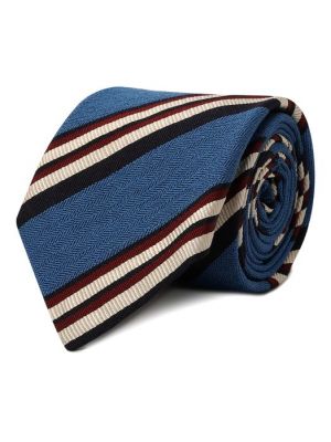 Синий хлопковый шелковый галстук Altea