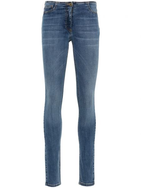 Skinny fit džínsy s nízkym pásom Elisabetta Franchi