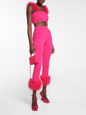 Pelz high waist leggings Magda Butrym pink