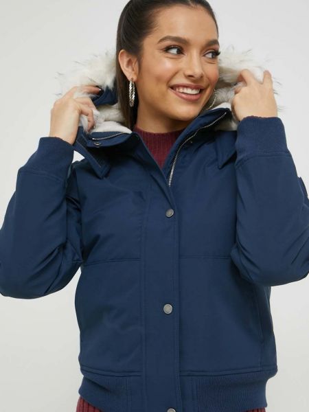 Hollister Co. rövid kabát női, sötétkék, téli