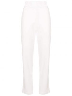 Pantalon droit en coton Lygia & Nanny blanc