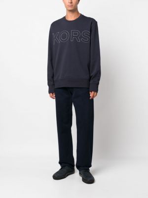Sweatshirt mit rundem ausschnitt Michael Kors blau