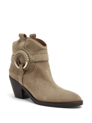 Wildleder ankle boots See By Chloé braun