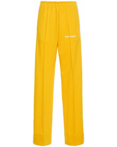 Pantaloni cu croială lejeră Palm Angels galben