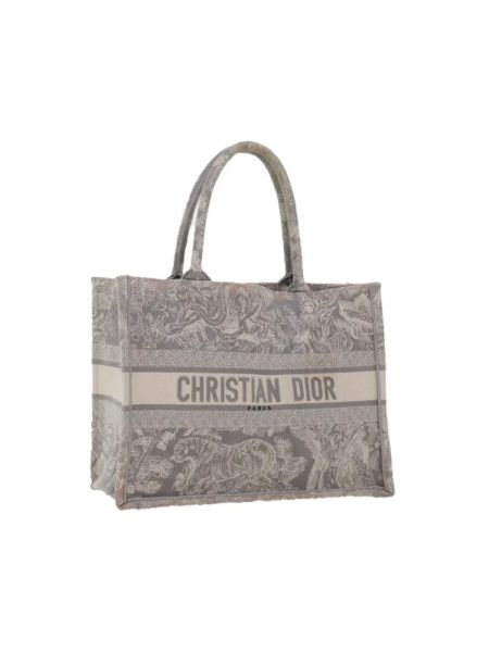 Bolso shopper Dior Vintage gris