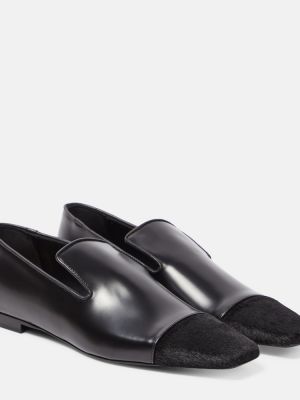 Loafers di pelle Toteme nero
