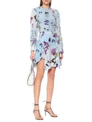Svilena mini suknja s cvjetnim printom Stella Mccartney